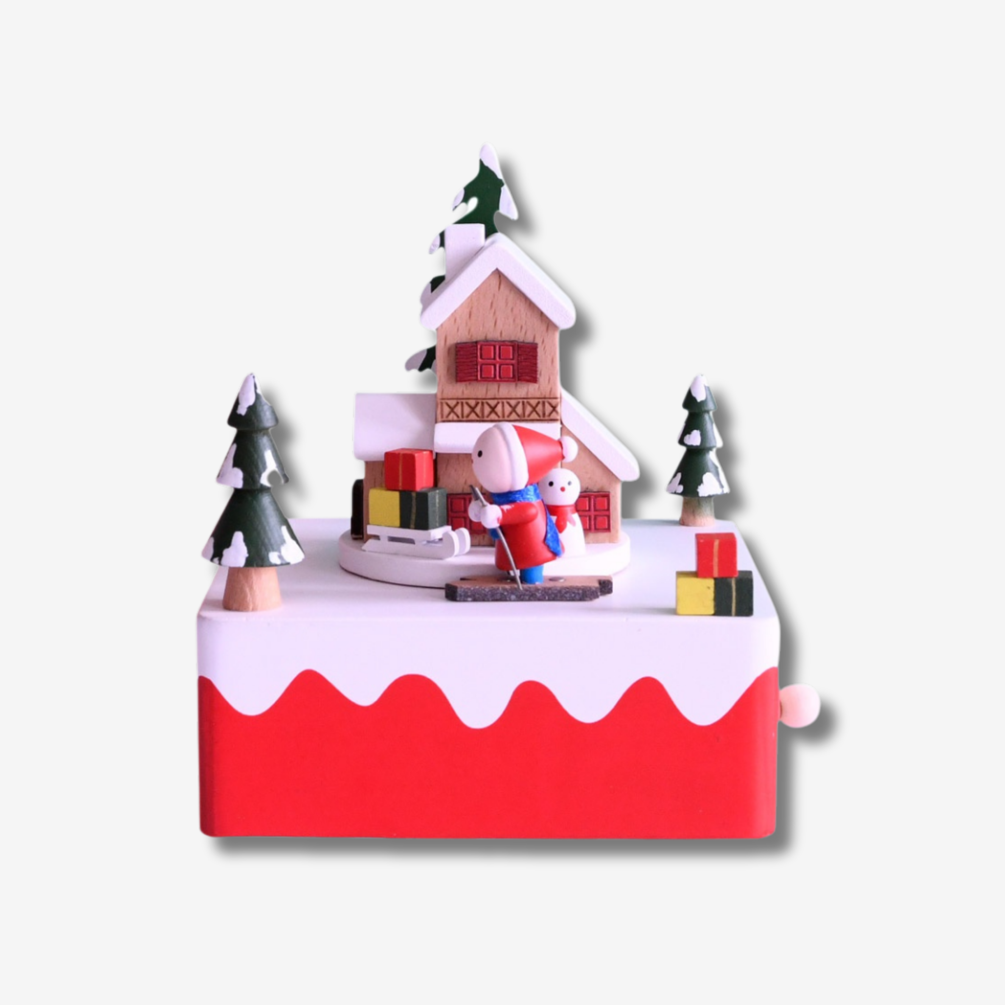Frosty Skier Music Box