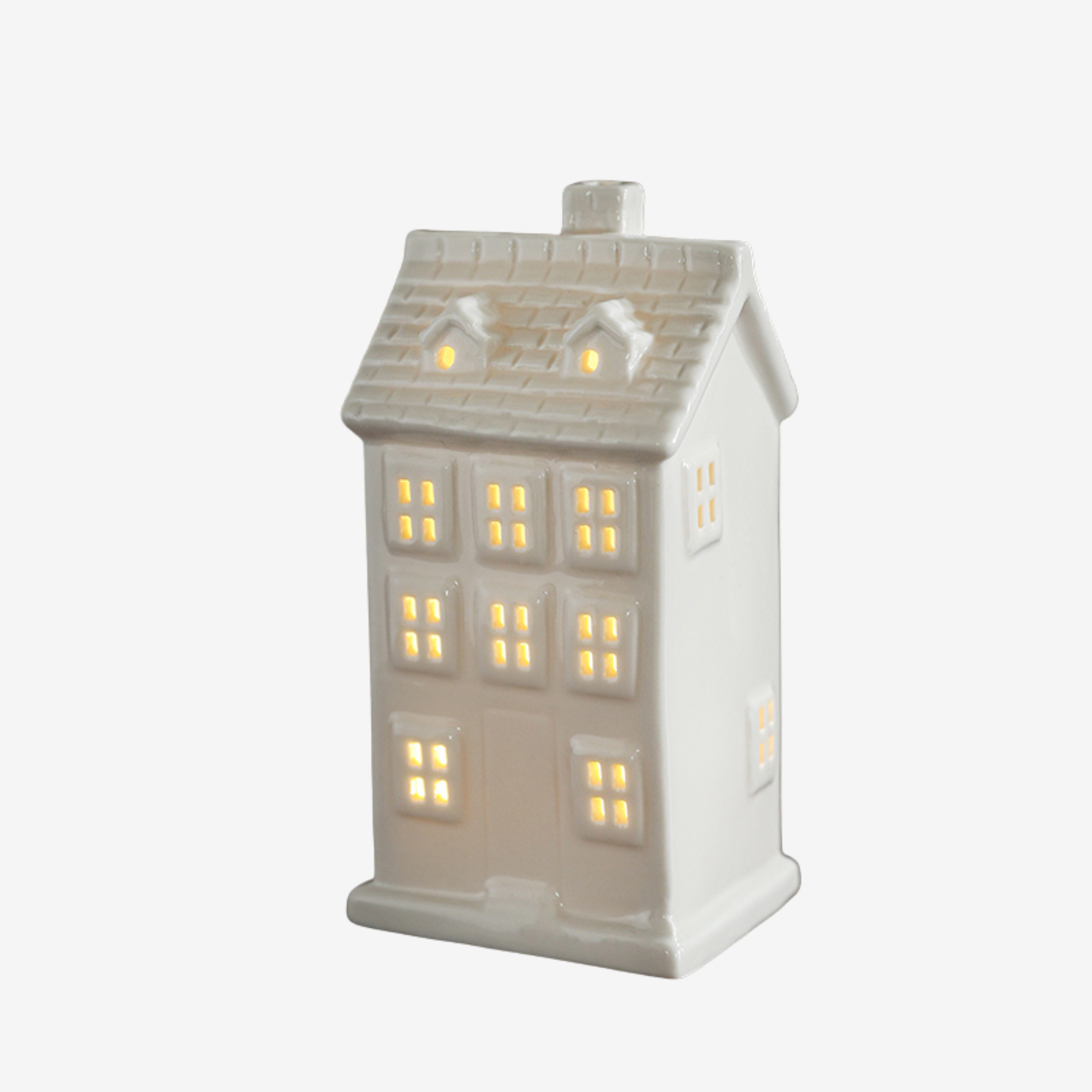 LED Lighted Ceramic Building
