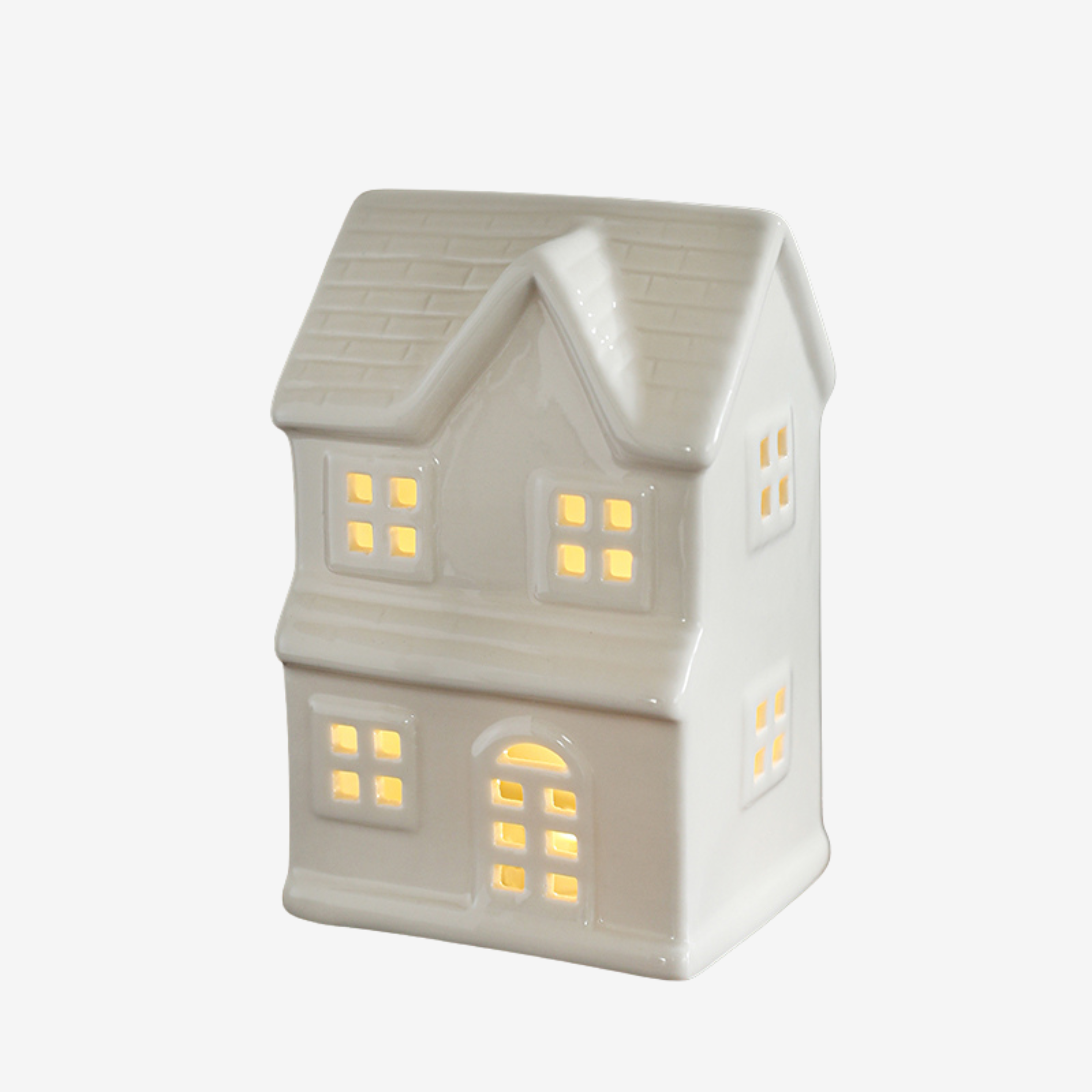 LED Lighted Ceramic Townhouse